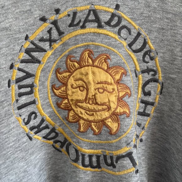Vintage Heather Grey Golden Sun Sweatshirt - Picture 6 of 8